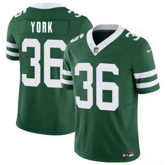 Men New York Jets  36 Cade York Green 2026 F U S E  Vapor Untouchable Limited Stitched Jersey