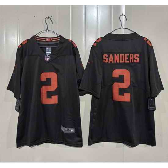 Men Cleveland Browns  2 Shedeur Sanders Brown 2026  Alpha Dawg Edition  Vapor Limited Stitched Football Jersey