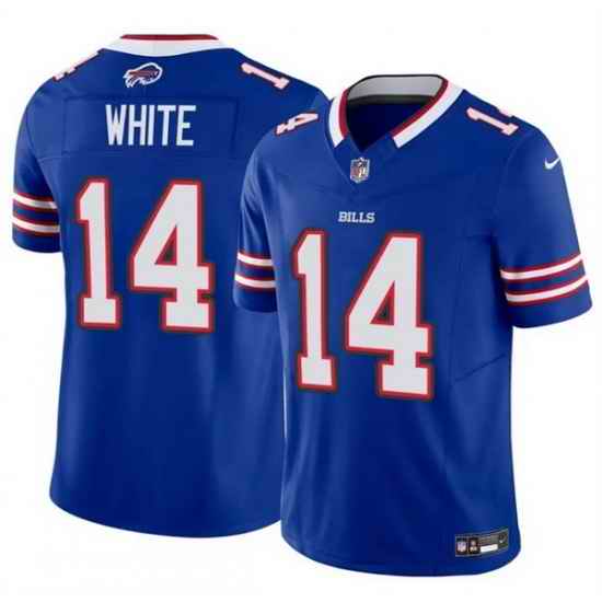 Men Buffalo Bills 14 Mike White Blue 2025 F U S E  Vapor Untouchable Limited Stitched Football Jersey