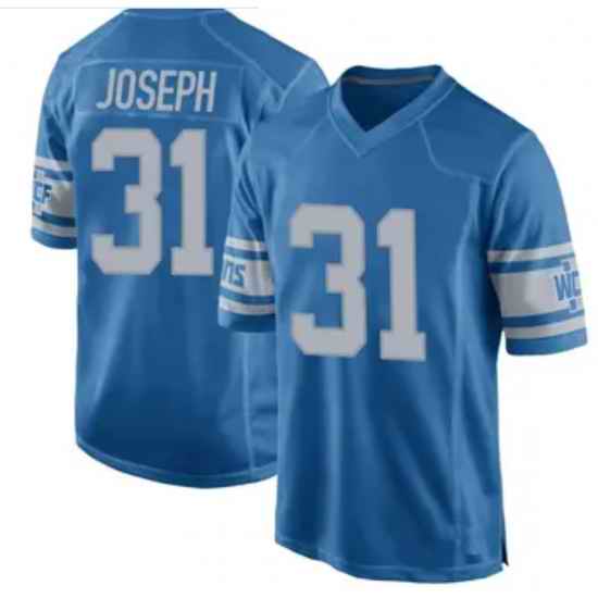 Men Detroit Lions Kerby Joseph #31 Blue F U S E Stitched Limited Jersey