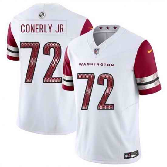 Youth Washington Commanders Josh Conerly Jr White 2025 Draft F U S E Vapor Limited Stitched Football Jersey