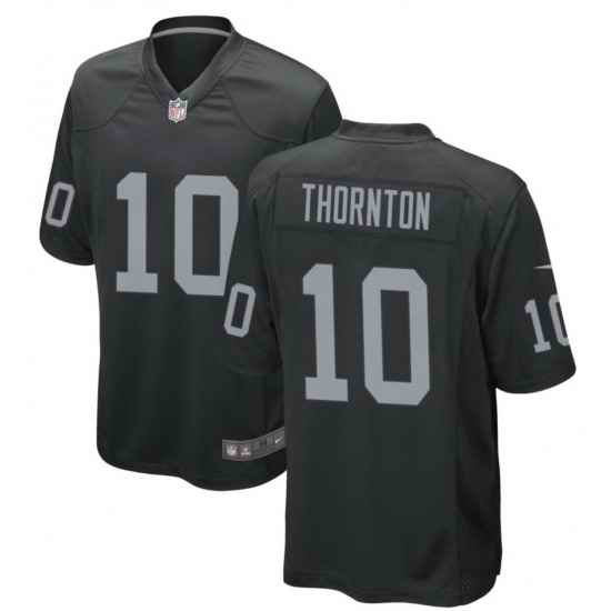 Men Los Vegas Raiders Dont'e Thornton Jr #10 Black Stitched F U S E NFL Jersey