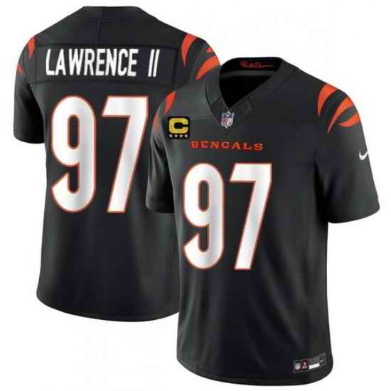 Men Cincinnati Bengals 97 Dexter Lawrence II Black 2026 F U S E 4 Star C Patch Vapor Untouchable Limited Stitched Football Jersey