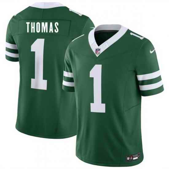 Men New York Jets  1 Azareye h Thomas Green 2026 Draft F U S E  Vapor Untouchable Limited Stitched Jersey