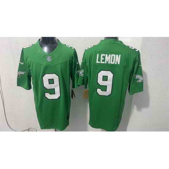 Men Philadelphia Eagles  9 Makai Lemon Green 2026 F U S E  Draft Vapor Untouchable Limited Stitched Football Jersey