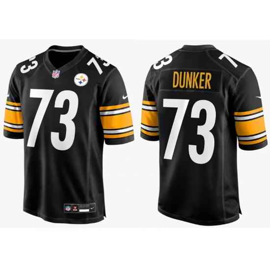 Men's Pittsburgh Steelers Black Gennings Dunker #73 F U S E Stitched NFL Jersey