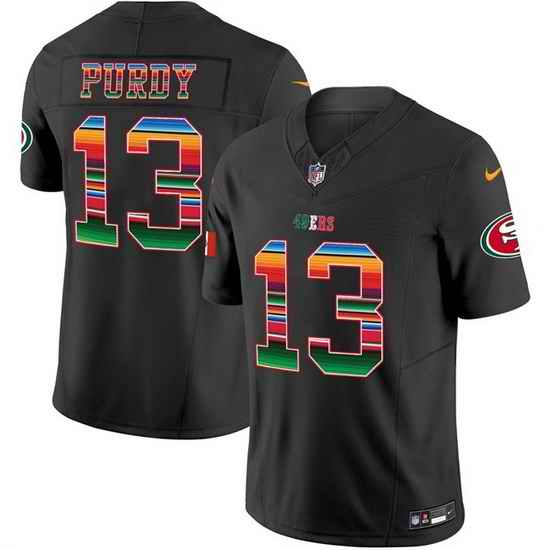 Men San Francisco 49ers  13 Brock Purdy Black Mexico 2026 F U S E  Vapor Untouchable Limited Stitched Football Jersey