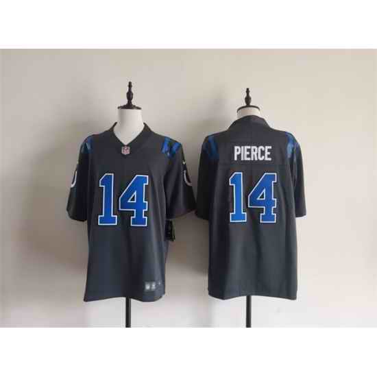 Men Indianapolis Colts 14 Alec Pierce Dark Gray 2026 Rivalries Collection Limited Stitched Football Jersey