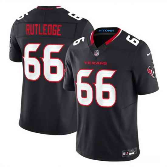 Men Houston Texans  66 Keylan Rutledge Navy 2026 Draft 2nd Alternate 2026 F U S E  Vapor Limited Stitched Football Jersey