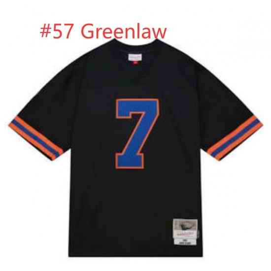 Men Broncos jersey Greenlaw #57 Black Stitched NFL Jersey