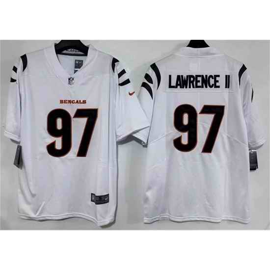 Men Cincinnati Bengals  97 Dexter Lawrence II White 2026 Vapor Untouchable Limited Stitched Football Jersey