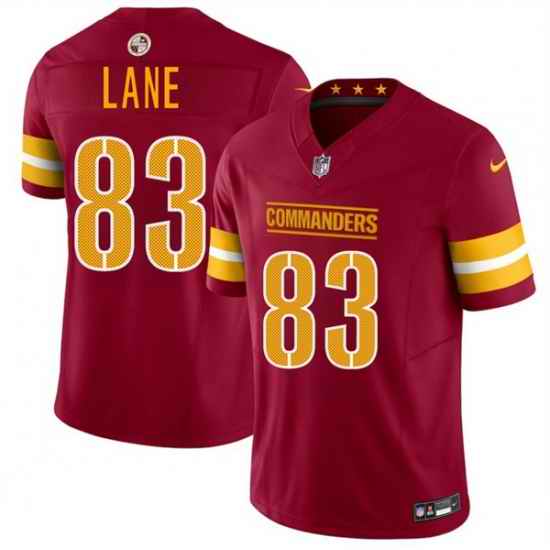 Youth Washington Commanders 83 Jaylin Lane Burgundy 2025 Draft F U S E  Vapor Limited Stitched Football Jersey