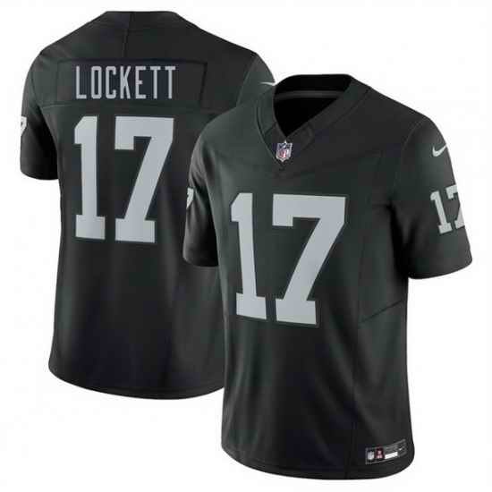 Men Las Vegas Raiders 17 Tyler Lockett Black 2025 F U S E  Vapor Untouchable Limited Stitched Football Jersey