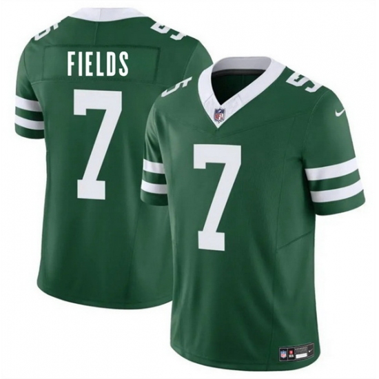 Men New York Jets 7 Justin Fields Green 2025 F U S E  Vapor Untouchable Limited Stitched Jersey