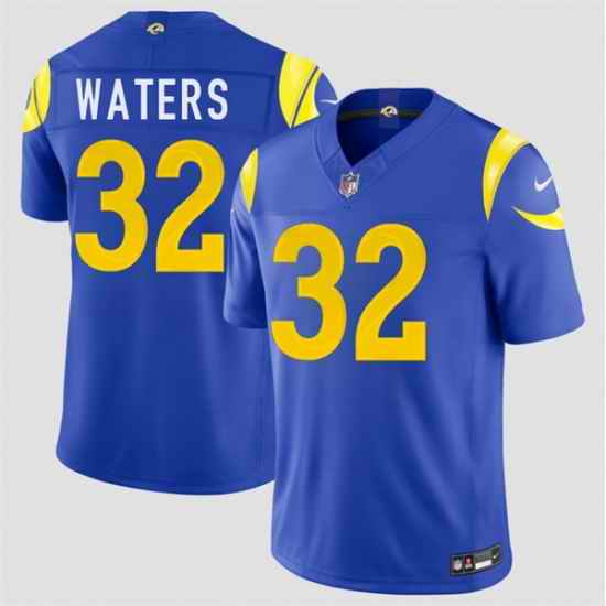 Men Los Angeles Rams  32 Jordan Waters Royal 2026 F U S E  Vapor Limited Stitched Football Jersey