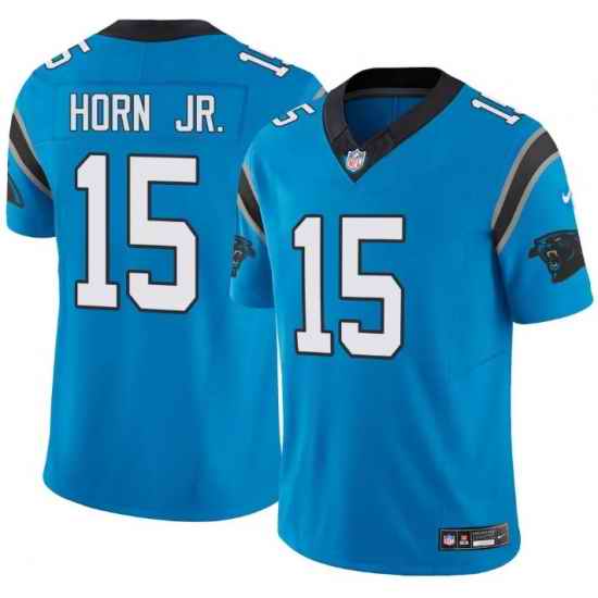 Men Carolina Panthers Jaycee Horn #8 Nike Blue F U S E Stitched Nike NFL Jersey
