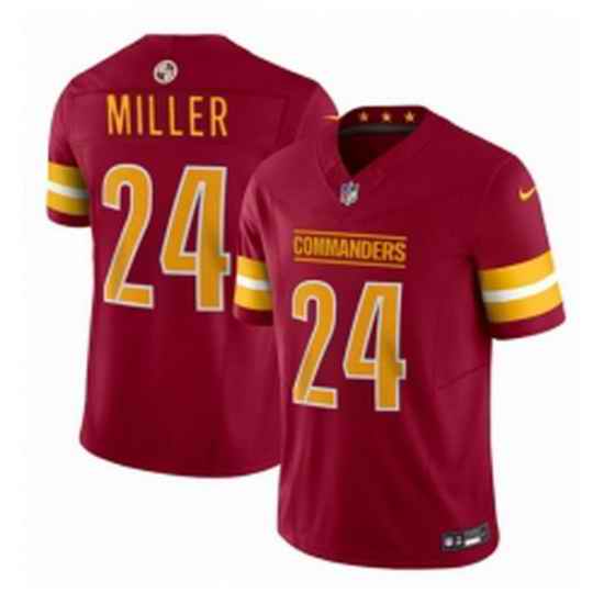 Men Washington Commanders 24 Von Miller Burgundy 2025 FUSE Vapor Limited Football Stitched Jersey
