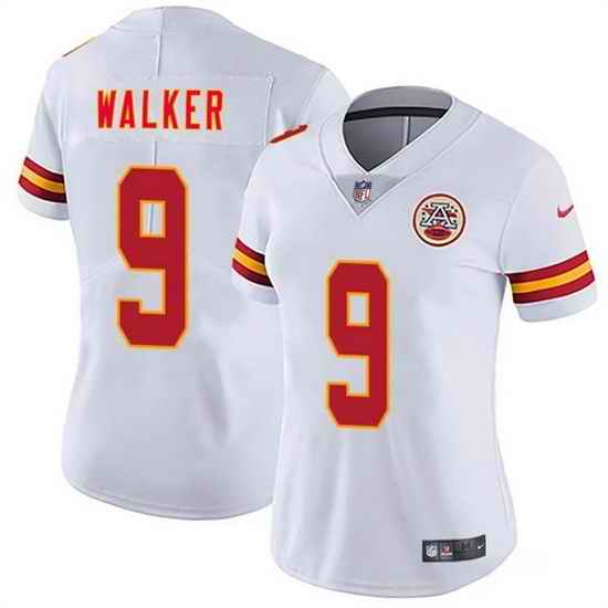 Women Kansas City Chiefs  9 Kenneth Walker III White 2026 Vapor Untouchable Limited Stitched Jersey