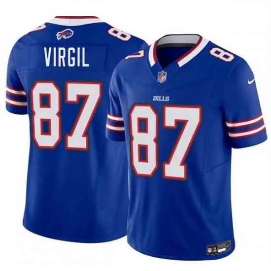 Men Buffalo Bills  87 Jalen Virgil Blue 2026 F U S E  Vapor Untouchable Limited Stitched Football Jersey