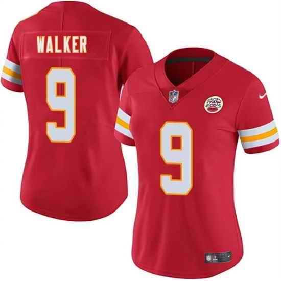 Women Kansas City Chiefs  9 Kenneth Walker III Red 2026 Vapor Untouchable Limited Stitched Jersey