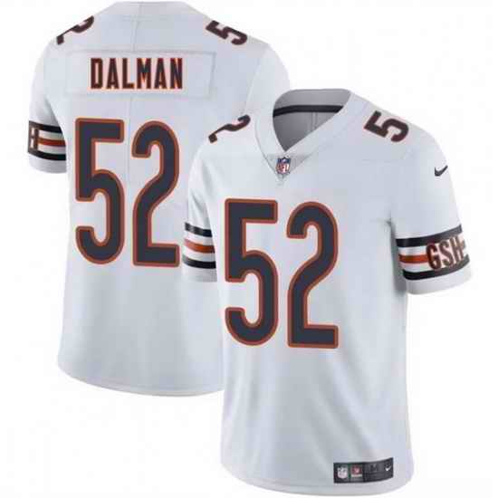 Men Chicago Bears 52 Drew Dalman White 2025 Vapor Stitched Football Jersey