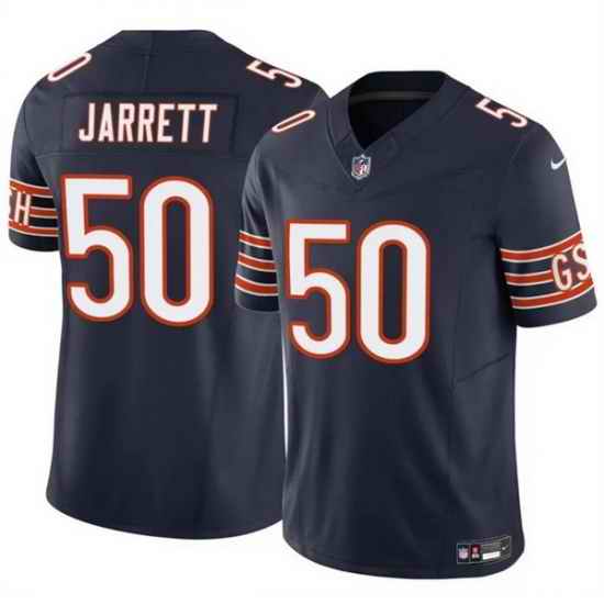 Men Chicago Bears 50 Grady Jarrett Navy 2025 F U S E  Vapor Untouchable Limited Stitched Football Jersey