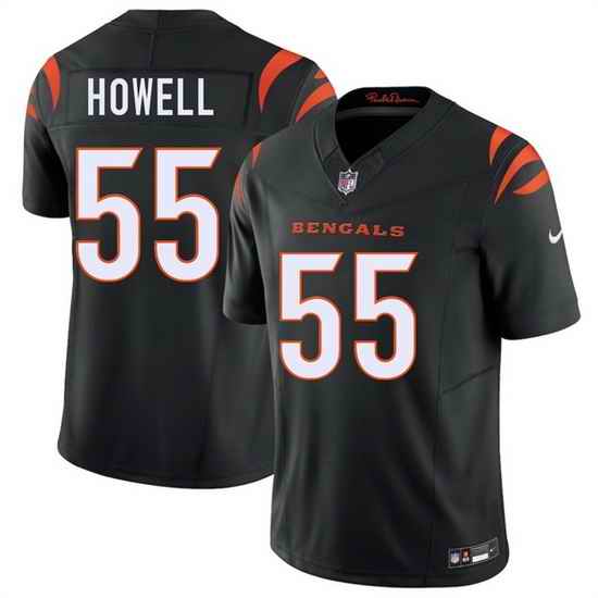 Men Cincinnati Bengals  55 Cashius Howell Black 2026 Draft F U S E  Vapor Untouchable Limited Stitched Football Jersey