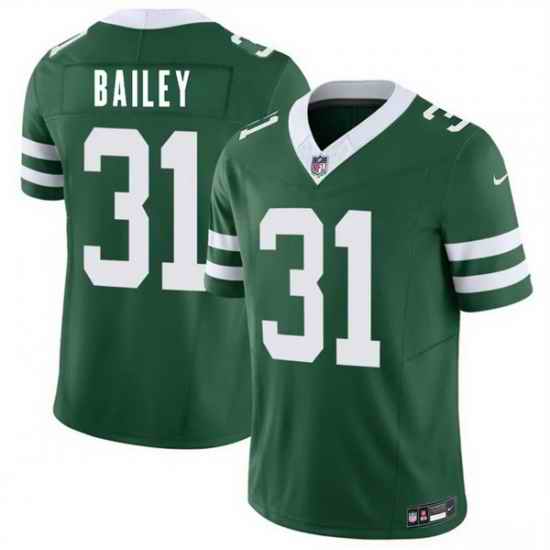 Men New York Jets  31 David Bailey Green 2026 Draft F U S E  Vapor Untouchable Limited Stitched Jersey