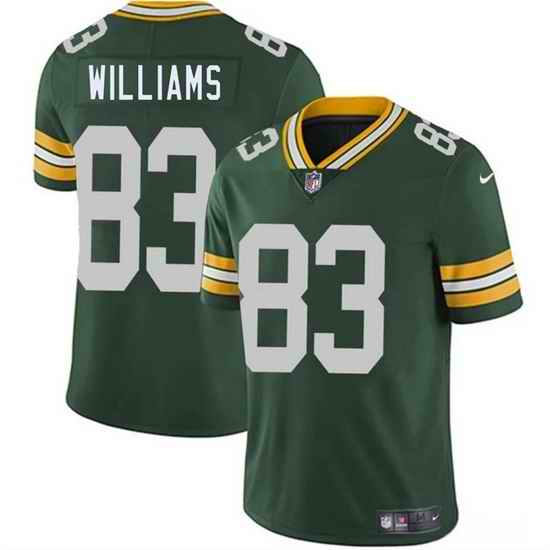 Men Green Bay Packers 83 Savion Williams Green 2025 Draft Vapor Untouchable Limited Stitched Football Jersey