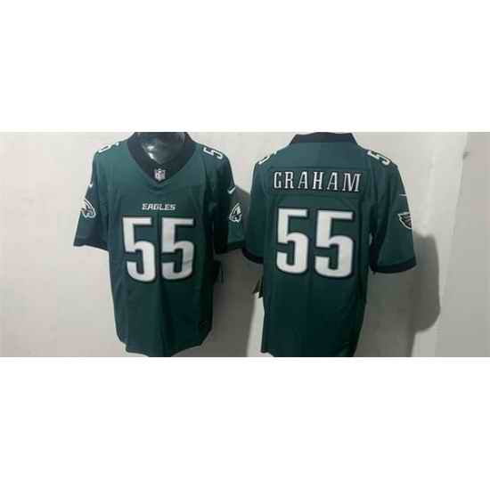 Men Philadelphia Eagles 55 Brandon Graham Green 2026 F U S E Vapor Untouchable Limited Stitched Football Jersey