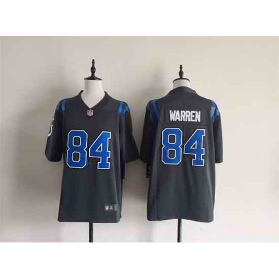 Men Indianapolis Colts 84 Tyler Warren Dark Gray 2026 Rivalries Collection Limited Stitched Football Jersey