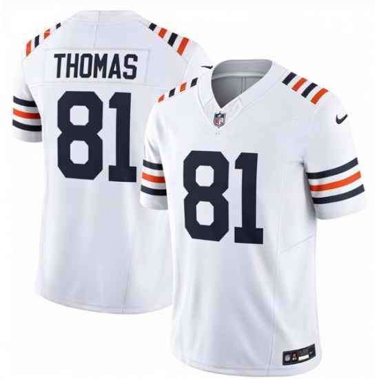 Men Chicago Bears Zavion Thomas #81 White F U S E 2026 Draft Stitched Football Jersey