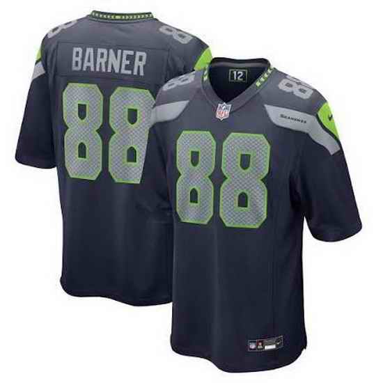 Men Seattle Seahawks  88 AJ BARNER Navy 2026 F U S E  Vapor Untouchable Limited Stitched Football Jersey