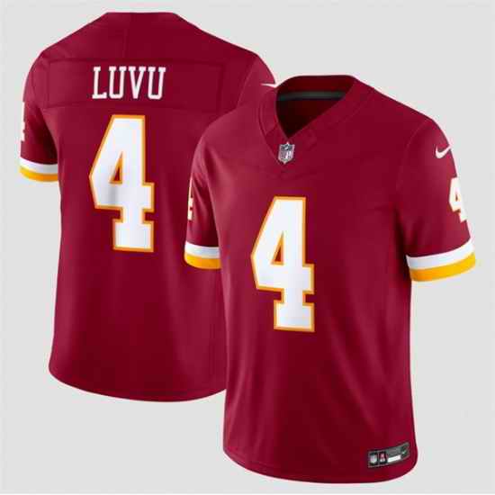 Men Washington Commanders  4 Frankie Luvu Burgundy 2026 F U S E  Vapor Limited Stitched Football Jersey