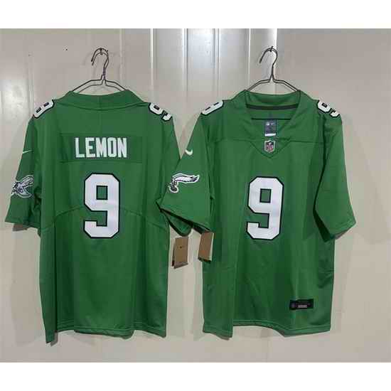 Men Philadelphia Eagles  9 Makai Lemon Kelly Green 2026 Draft Vapor Untouchable Limited Throwback Stitched Football Jersey