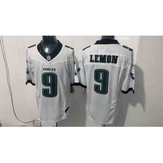 Men Philadelphia Eagles  9 Makai Lemon White 2026 F U S E  Draft Vapor Untouchable Limited Stitched Football Jersey
