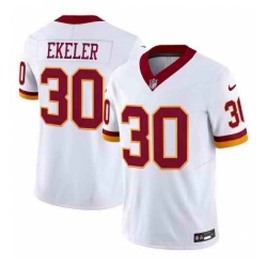 Men Washington Commanders 1 Deebo Samuel Sr White 2025 FUSE Throwback Vapor Limited Football Stitched Jersey