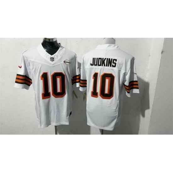 Men Cleveland Browns 10 Quinshon Judkins White 2026 1946 Collection Vapor Limited Stitched Football Jersey