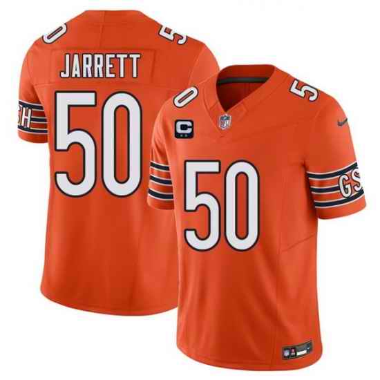 Men Chicago Bears  50 Grady Jarrett Orange 2026 F U S E  2 Star C Patch Vapor Untouchable Limited Stitched Football Jersey