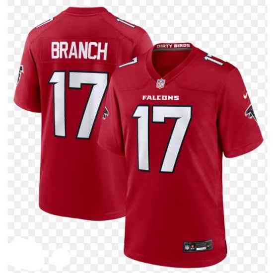 Men's Atlanta Falcons Zachariah Branch #17 Nike Red F U S E Stitched NFL Jersey