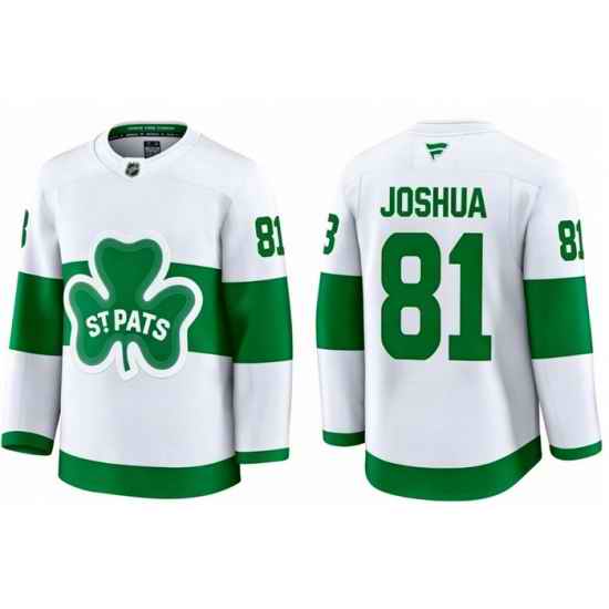 Men Toronto Maple Leafs Dakota Joshua 81 White St Patricks Authentic Jersey