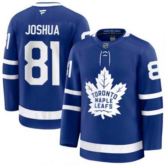 Men Toronto Maple Leafs Dakota Joshua 81 Fanatics Home Blue Premium Stitched Hockey Jersey