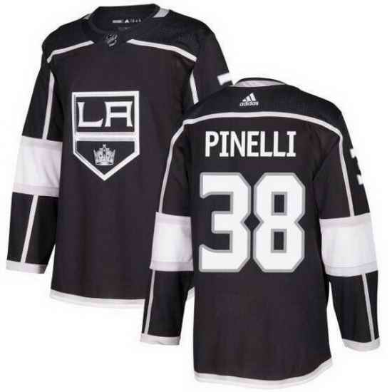 Men Los Angeles Kings 38 Francesco Pinelli Black Stitched Hockey Jersey
