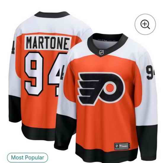 Men Philadelphia Flyers   94 Martone Orange 2024 25 Home stitched Hockey Jersey