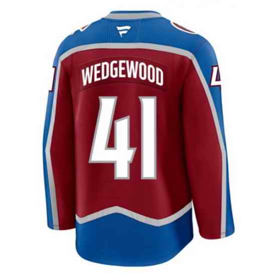 Men Colorado Avalanche #41 Scott Wedgewood Blue Home NHL jersey