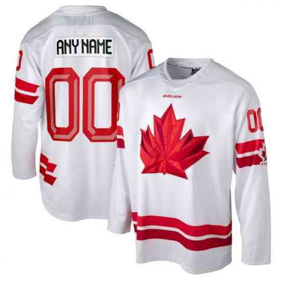 Men Women Youth Hockey Canada White 2026 Replica Custom Jersey