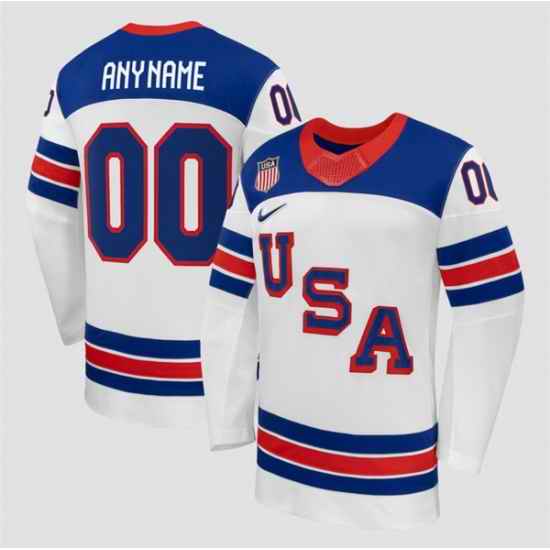 Men USA Active Player Custom White 2026 Stitched Jersey