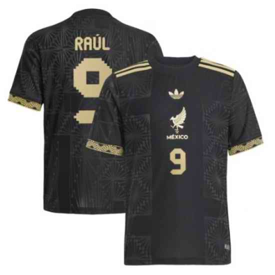 Mexico Raul Socceer Black Jersey