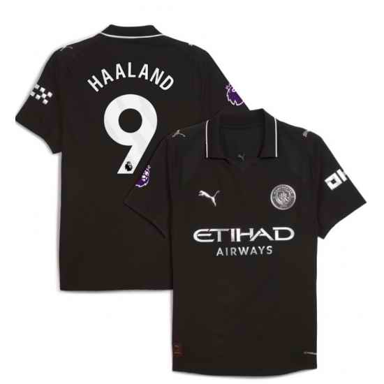 Haaland Black #9 Soccer Jersey