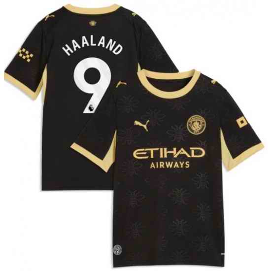 Haaland Manchester city jerseys Black